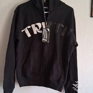 Truth Black Hoodie with White Lettering